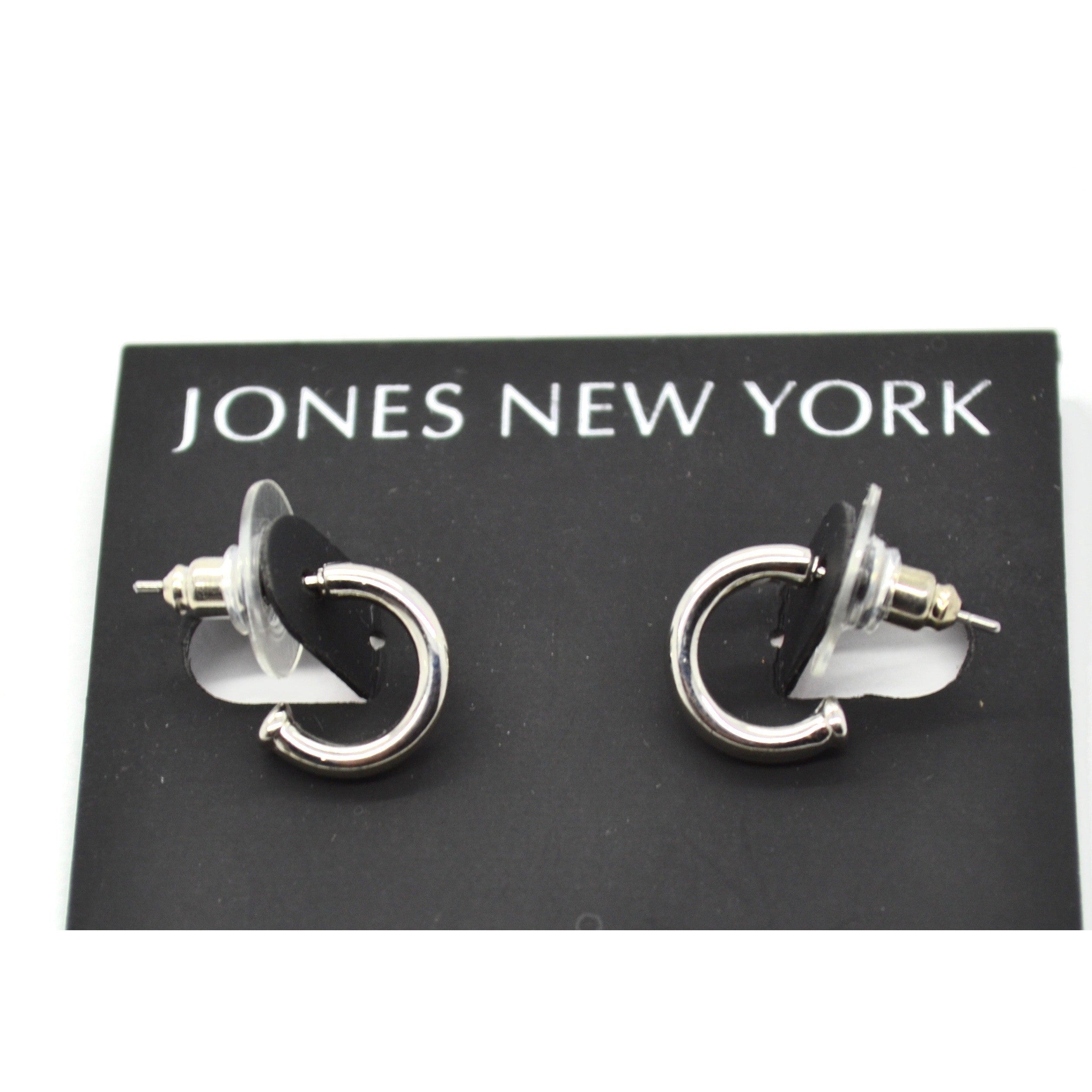 Jones New York Small Hoop Silver Earrings – Liquidation Nation