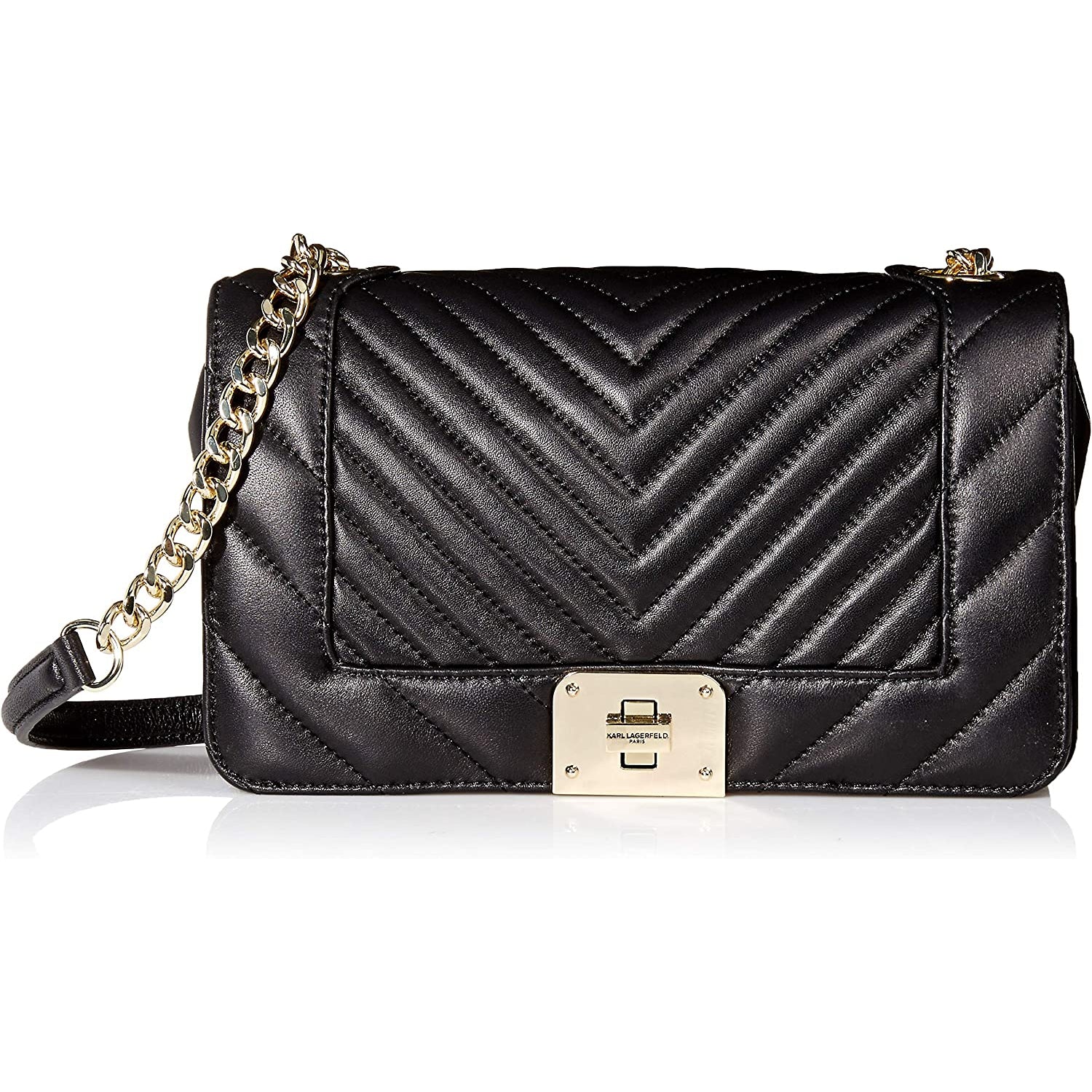 Karl lagerfeld quilted online shoulder bag