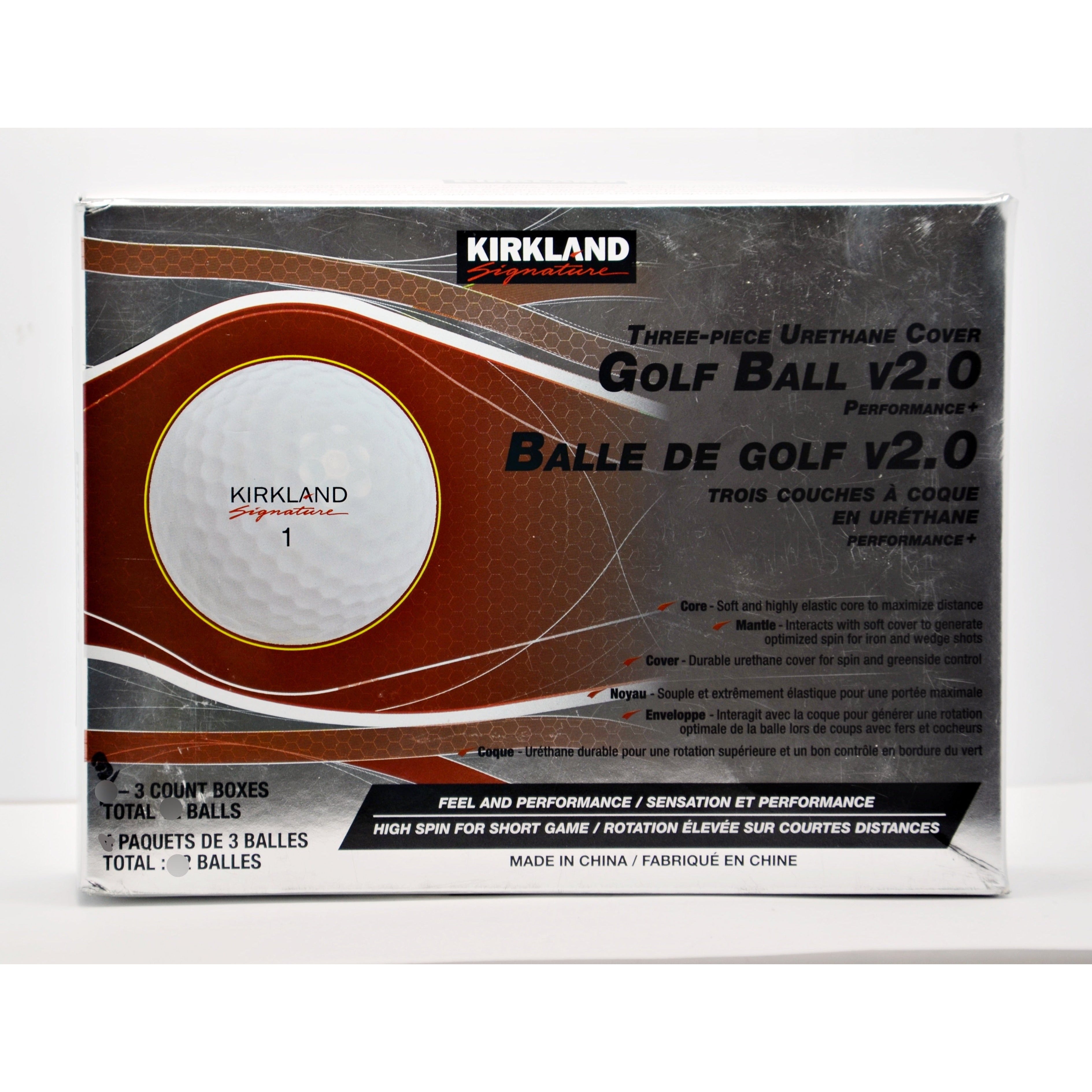 Kirkland Signature Three-Piece Urethane Cover Golf Balls 9 pack –  Liquidation Nation