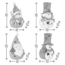 Load image into Gallery viewer, LED Holiday Figurine Set - 4 Pack
