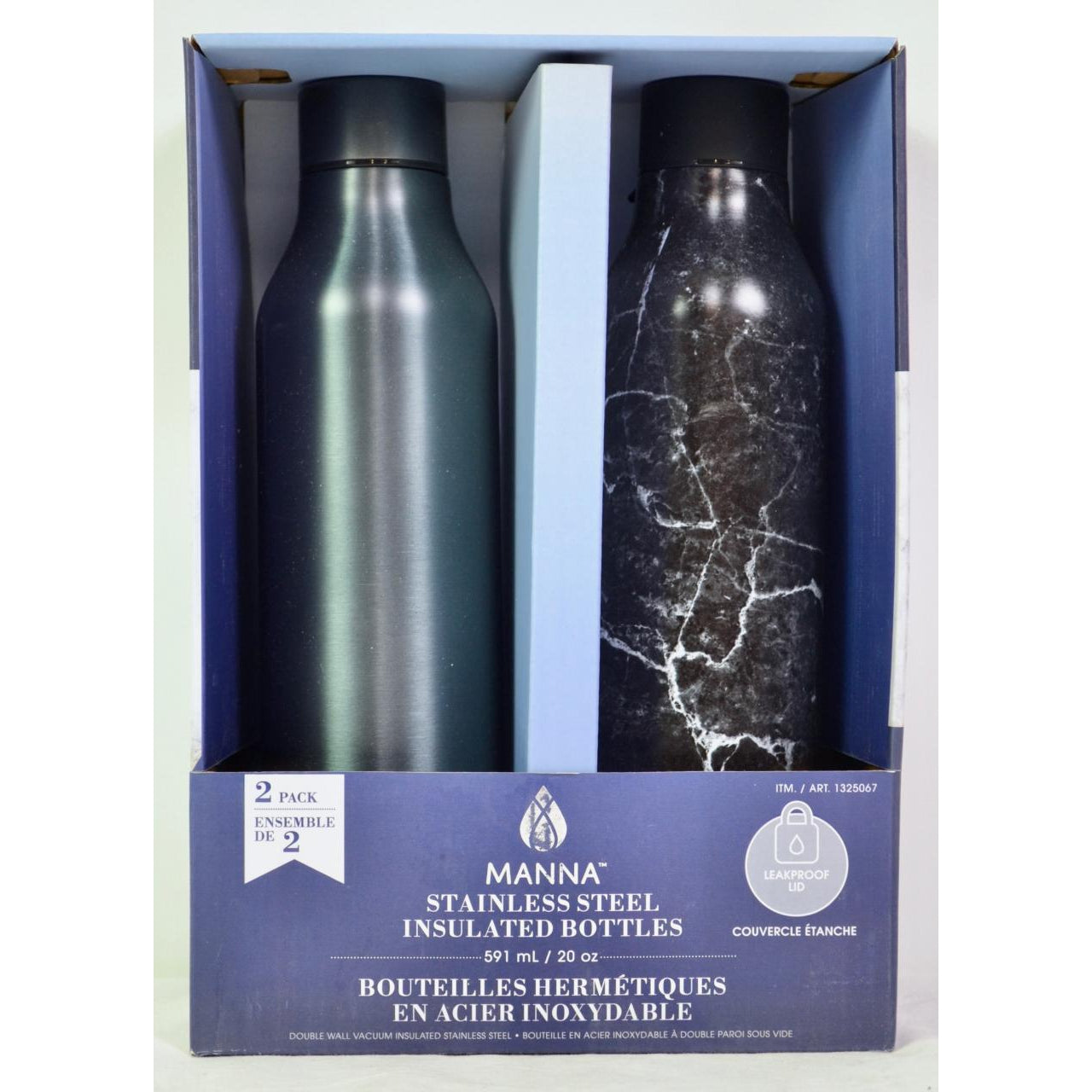Manna Hydration - Water Bottles. Double Walled