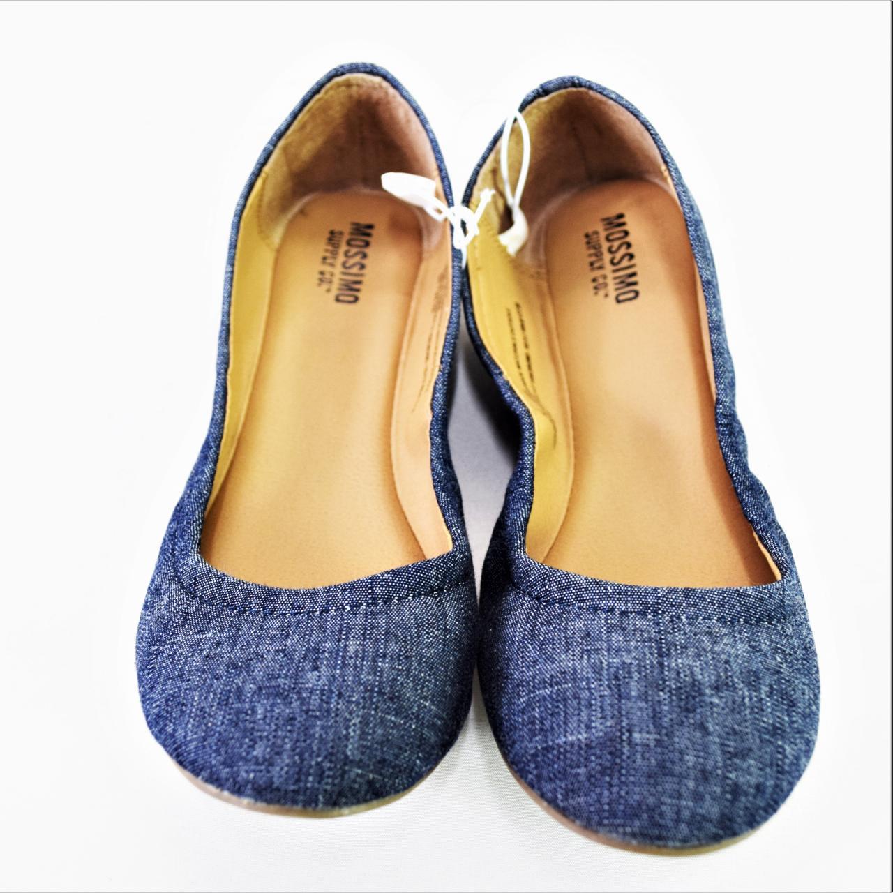 Mossimo Supply Co Women s Ona Scrunch Ballet Flats Navy 5.5