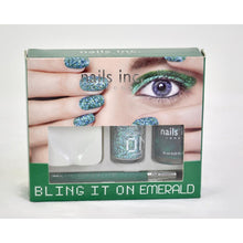 Load image into Gallery viewer, Nails Inc. London Bling It On Emerald
