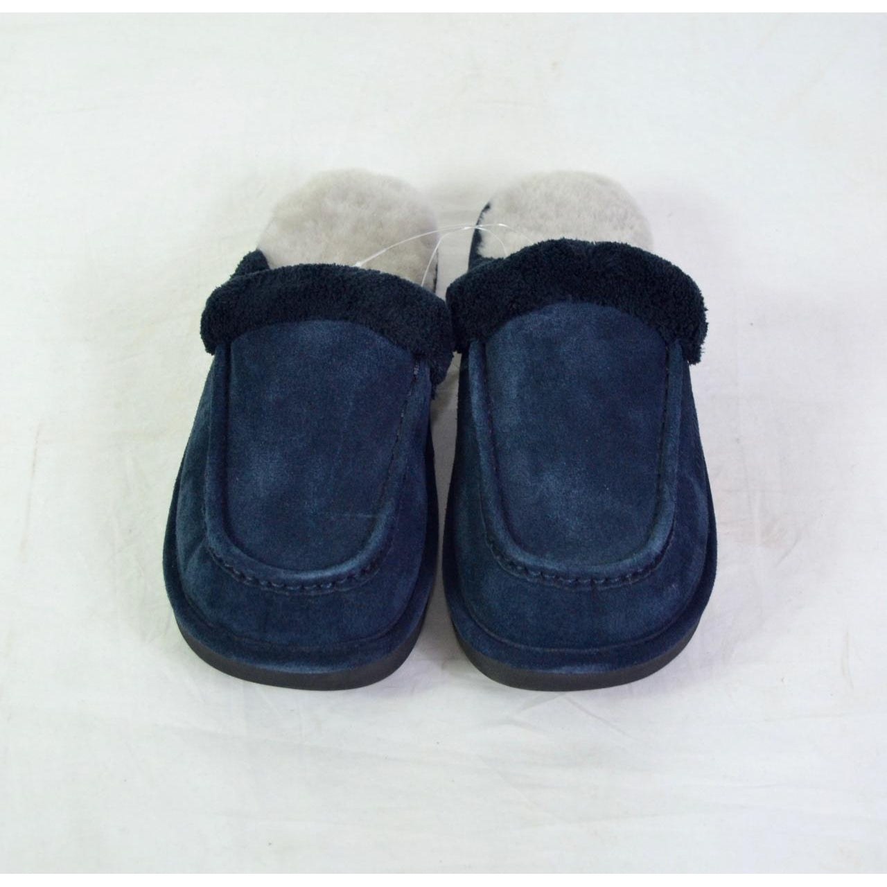 Men's Leather Slippers Navy 8 – Liquidation Nation