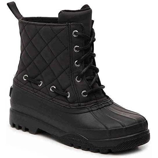 Paul Sperry Ladies Quilted Duck Boot Black 8