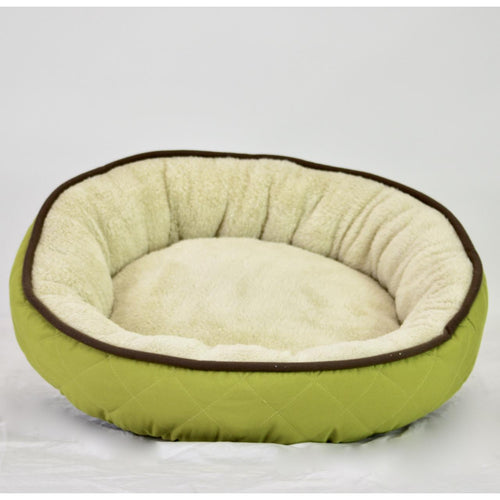 Pet Bed Green Small Round