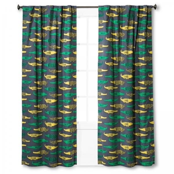 Colorful Alligator Shower Curtain