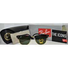 Load image into Gallery viewer, Ray-Ban &#39;Clubmaster&#39; 49mm Sunglasses in Black/Gold-Liquidation Store
