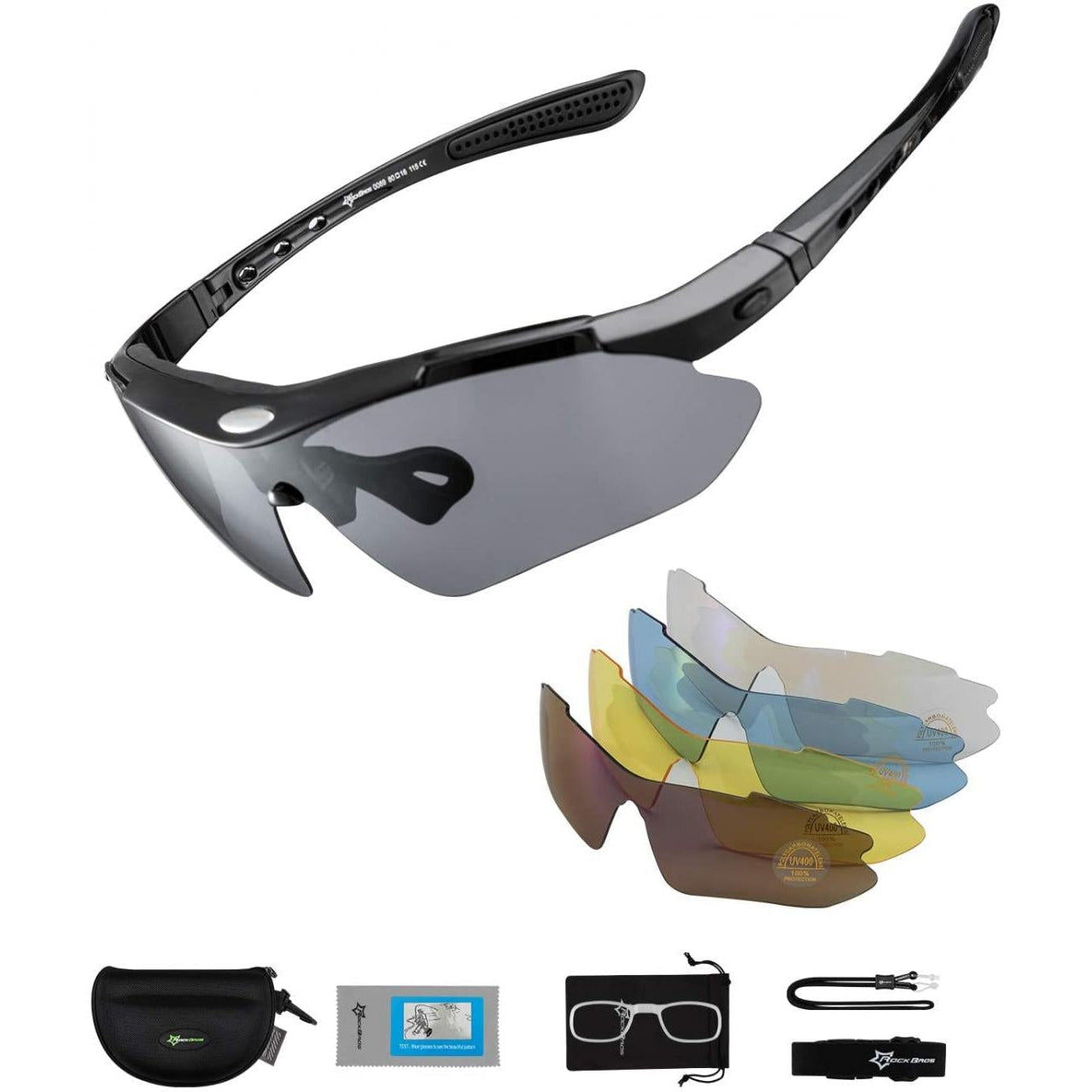 Rockbros polarized interchangeable cycling sunglasses sale