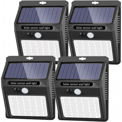 Sezac Solar Motion Sensor Wireless Lights Set Of Four