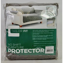 Load image into Gallery viewer, Tailor Fit No Shift Diamond Quilted Sofa Furniture Protector in Pewter

