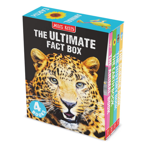 The Ultimate Fact Box, 4 Piece Hardcover Book Set - Miles Kelly / Animal, Earth, History & Science