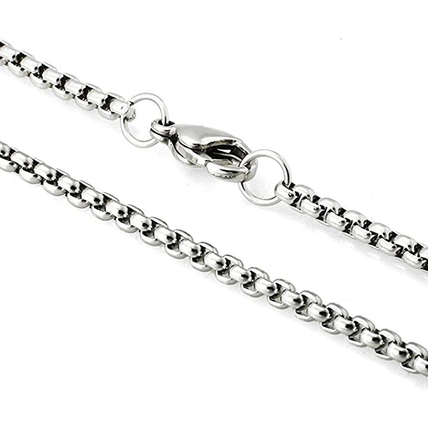 Youlixuess 50cm Women's/Men's Titanium Stainless Steel Rolo Chain