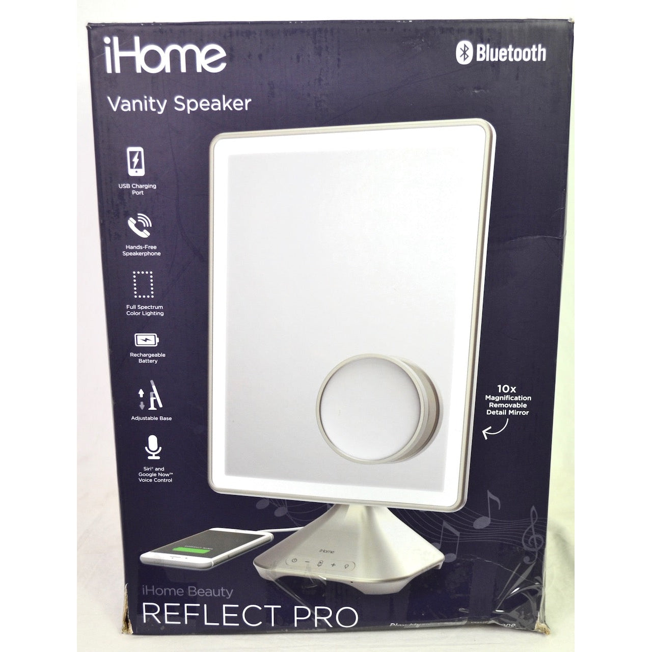 Ihome Reflect Ihome Bluetooth Makeup Mirror Led Lighting Ihome