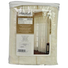 Load image into Gallery viewer, Habitat Commonwealth Hydrangea Rod Pocket Curtain Panel 63&quot; Cream
