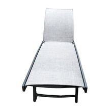 Load image into Gallery viewer, Sunbrella Aluminum Loungers with Wheels  2 Pack Grey
