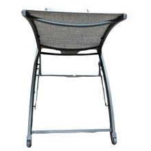 Load image into Gallery viewer, Sunbrella Aluminum Loungers with Wheels  2 Pack Grey
