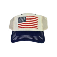 Load image into Gallery viewer, Mossimo Women&#39;s Americana Flag Baseball Hat White
