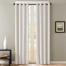 Load image into Gallery viewer, Park Avenue Skyline Grommet Window Curtain Panel 84&quot; White
