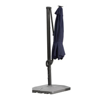 Load image into Gallery viewer, 11' LED Solar Round Cantilever Umbrella ( Blue)
