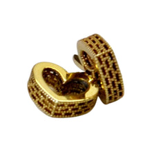 Load image into Gallery viewer, 14kt Gold Heart-Shape Dangle Earrings
