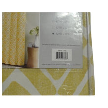 Load image into Gallery viewer, Madison Park Rod Pocket Delray Diamond Window Curtain Panel 95&quot; Yellow
