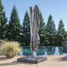 Load image into Gallery viewer, 3.05 m (10 ft.) Square LED Cantilever Umbrella Gray
