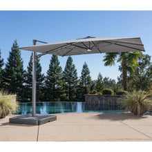 Load image into Gallery viewer, 3.05 m (10 ft.) Square LED Cantilever Umbrella Gray
