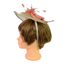 Load image into Gallery viewer, Jacques Vert Women&#39;s Flower Fascinator Headband Peach
