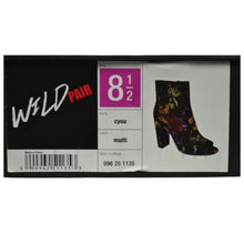 Load image into Gallery viewer, Wild Pair Women&#39;s Cyou Printed Velvet Open Toe Ankle Bootie 8.5
