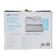 Load image into Gallery viewer, Life Comfort Kids Weighted Blanket w/ Removable Cover Grey Prints 2.3kg/ 5lb
