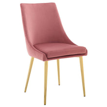 Load image into Gallery viewer, Modway Viscount Modern Accent Performance Velvet Dining Chair Dusty Rose
