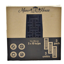 Load image into Gallery viewer, Manor House Floor Register 7.6 x 25.4 cm (3 x10in) 3-Pack

