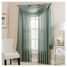Load image into Gallery viewer, Charlotte Rod Pocket Window Single Curtain Panel 95&quot; Spa
