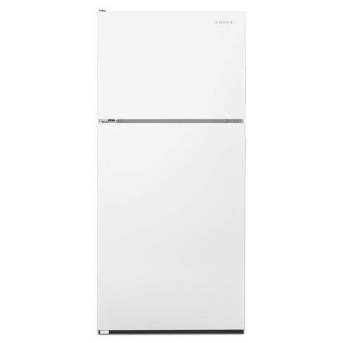 Amana 18 cu ft Wide Top Freezer Refrigerator W/ Glass Shelves ART318FFDW-Appliances-Appliances-Liquidation Nation