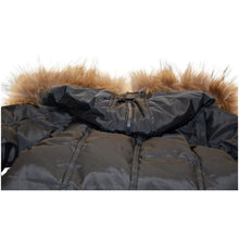 Load image into Gallery viewer, ATELIER NOIR CARLA Rabbit Fur Trim Down Coat Jacket Parka Small Black
