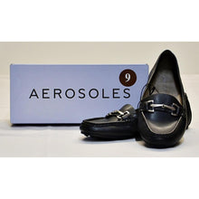 Load image into Gallery viewer, Aerosoles Women&#39;s Day Drive Loafers - US9 Medium Black Faux Leather
