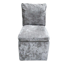 Load image into Gallery viewer, Aiden &amp; Ivy Armless Fabric Dining Chair Grey
