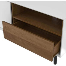 Load image into Gallery viewer, Alga TV Stand - White &amp; Walnut Brown
