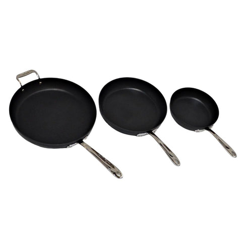 All-Clad Non-Stick Skillets Anodized Aluminum 3 pc Set