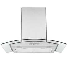 Load image into Gallery viewer, Ancona 30 in. Convertible Wall-Mounted Glass Canopy Range Hood in Stainless Steel
