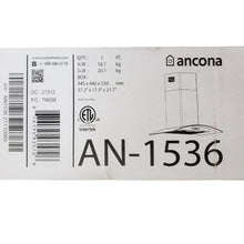 Load image into Gallery viewer, Ancona Convertible Wall Mount Glass Canopy AN-1536 36 Inch Stainless
