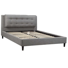 Load image into Gallery viewer, Angelina Modern King Platform Bed Grey
