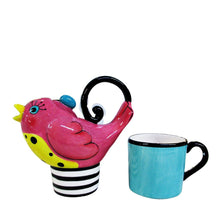 Load image into Gallery viewer, AppleTree Design Pink Bird Teapot Kettle
