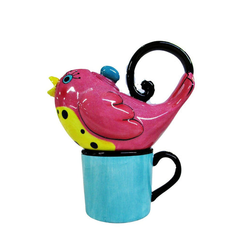 AppleTree Design Pink Bird Teapot Kettle
