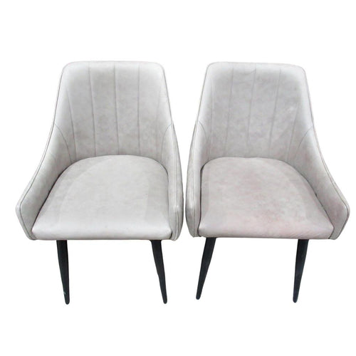 Ari Modern Dining Chair 2 Pack with Black Legs Brown