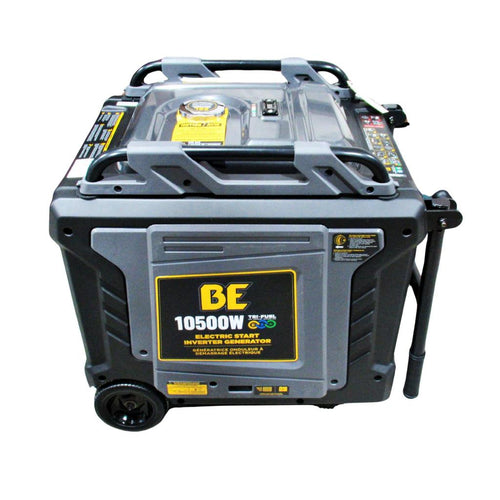 BE Power 8,500W Running 10,500W Peak Tri-Fuel Inverter Generator