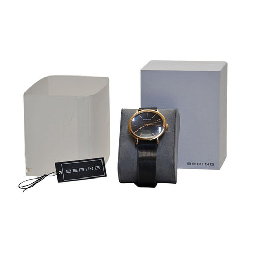 BERING Classic Analog Casual Watch - Black&Rose Gold