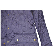 Load image into Gallery viewer, Barbour Summer Beadnell Quilted Jacket Size 8 Navy
