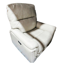 Load image into Gallery viewer, Barcalounger Top-grain Leather Power Rocker Recliner Cream
